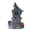 A, variant on Halloween Decorations, Gothic Resin House Figurine with Tombstone and Pumpkin, Vintage Spooky Home Decor for Desktop, Haunted House Ornament for Party Display