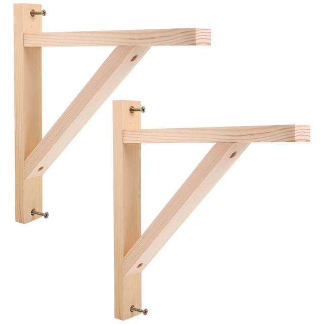 Miangastore 2pcs Shelf Mounting Bracket Wall Mounted Shelf Support Shelf Bracket Triangular Shelf Bracket