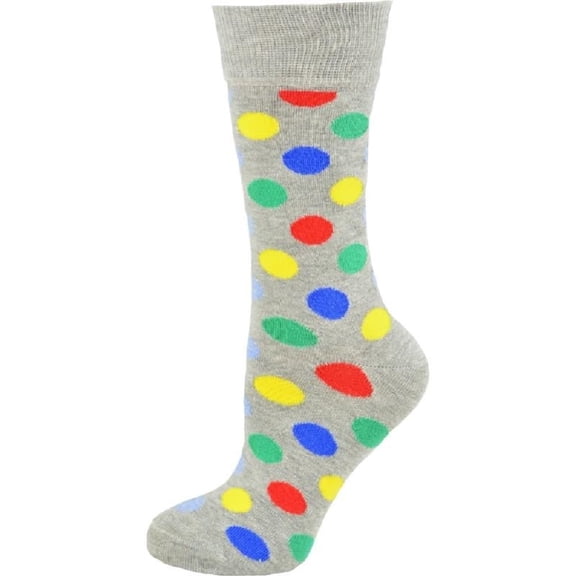Sierra Socks Women’s Cotton Polka Dot Crew Socks, Knee High, Comfortable Fit