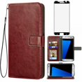 thumbnail image 1 of Mobile Phone Cover for Samsung S7 Edge Plus, Cover Premium Pu Leather Tpu Flip Cover Magnetic Closure Card Compartment Stand Function Wallet with Lanyard Protective Cover, 1 of 7