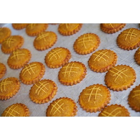 Home Gourmet Food - LAMINATED POSTER Macro Food Gourmet Brown Pattern Sweet Cookies Poster 24x36 Decal