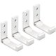 thumbnail image 1 of 4 Uds gancho plegable perchero plegable gancho para ropa baño plata, 1 of 5