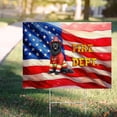 thumbnail image 4 of Firefighter Newfoundland Hero Rescue Fire Dept Fireman USA Flag Yard Sign Newfie Dog Lover Gifts Outdoor Home Lawn Garden Porch Decor - 02026, 4 of 5
