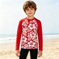 thumbnail image 2 of YAYUBA Girls Long Sleeve Swimsuit Upf 50+ Sun Protection Rash Guard Swim Shirt Quick Dry Youth Water Shirts for Beach Pool, 2 of 7