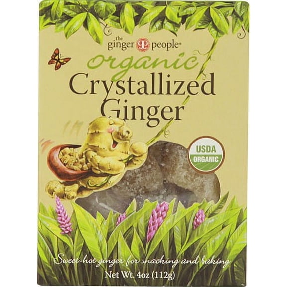 The Ginger People Organic Crystallized Ginger, 4 Oz