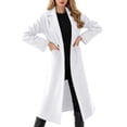 thumbnail image 4 of Mid-length Spring and Winter Long Trench Coat With Belt,Elegant Single Breasted PeaCoat, 4 of 6
