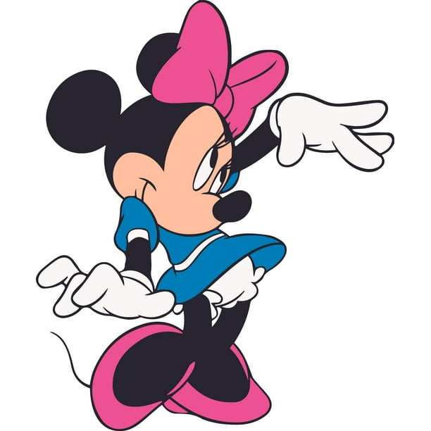 Minnie Mouse Waving Disney Cartoon Customized Wall Decal ...