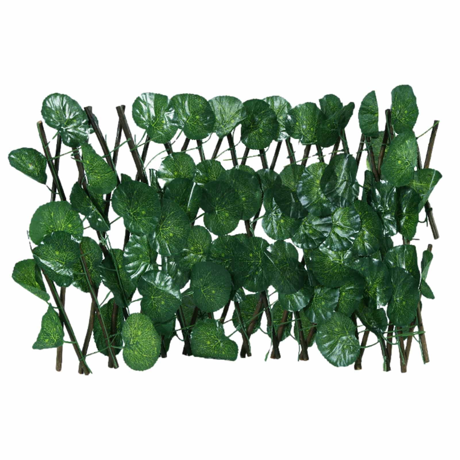 Fence Privacy Screen Expandable Faux Plant Leaf Fencing Panel