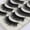 Messy Black, variant on Thick Extra Long Blue Colorful Fiber Hard Stem False Eyelashes Dramatic Fluffy Stage Party Eye Lashes