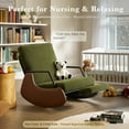 thumbnail image 4 of Rocking Recliner Chair for Adults , Reading Chair Modern Nursery Accent Sofa Chairs for Living Room, 4 of 10