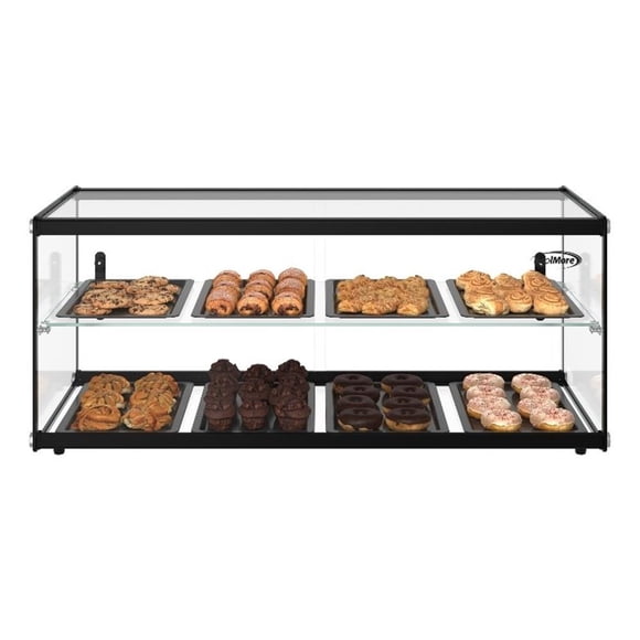 36" 2 Tiered Pastry Display Case With Shelf and Sliding Door 4.2 cu. ft.Capacity