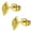 Gold, variant on Stainless Steel Tiny Leaf Stud Post Earrings