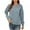 Blue, variant on IROINNID Long Sleeve T-Shirts for Women Solid Corduroy Round Neck Pullover Top Round Neck Top/shirt,Beige