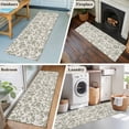 thumbnail image 5 of 2'x6' Rug Runners for Hallways Kitchen, Spring Flowers Non Slip Entryway Beside Floor Carpet Runner, Farmhouse Sage Green Pastoral Floral Leaf Washable Laundry Room Bedroom Throw Rugs Mat, 5 of 8