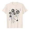 thumbnail image 5 of Aboser Summer T Shirts for Women Fashion Floral Printing Tops Comfy Round Neck Tshirts Casual Short Sleeve Tees Comfort Soft Beach Shirt Tops, 5 of 6
