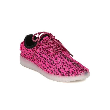 

New Women Forever Signal-70 PU Lace Up Light Up Chargeable Jogger LED Sneaker