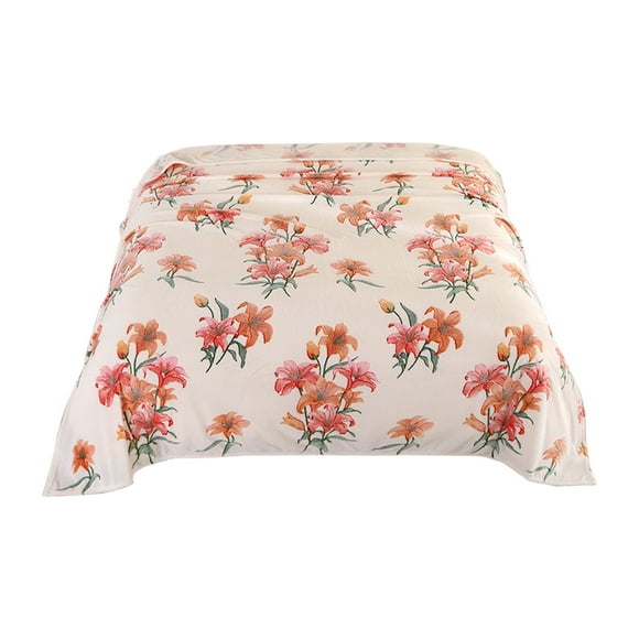 Couverture en Flanelle 120 cm x 200 cm Velours Lait Polyester Couverture d'Hiver pour Lit Multicolore