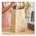 thumbnail image 4 of Ross & Wallace Paper Products 130325SP 8.25 in. x 5.38 in. x 18 in. #25 Heavy-Duty Grocery Paper Bags - Kraft (500/Bundle), 4 of 4