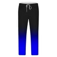 thumbnail image 6 of YOIAVAIOY Men's Fashion Track Suits Gradient Long Sleeve Sweatsuit Drawstring Joggers Pants Stylish Athletic Casual Matching Sets Blue S, 6 of 8