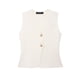 thumbnail image 3 of HH TRAF 2024 Tops casuales para mujer, camisetas sin mangas con cuello en V liso, camisetas de punto de un solo pecho, camisetas de otoño para mujer, moda en 3 colores, 3 of 4