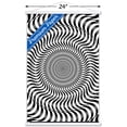 thumbnail image 3 of Zebra Stripe Optical Illusion Wall Poster with Magnetic Frame, 22.375" x 34", 3 of 6