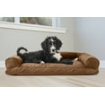 thumbnail image 5 of FurHaven Pet Products Quilted Pillow Sofa Pet Bed for Dogs & Cats - Toasted Brown, Large, 5 of 9