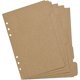 thumbnail image 3 of juegos de tarjetas de pestañas de página de índice divisor de papel Kraft para carpetas de anillas de 6 agujeros cuadernos diario de viaje planificador (a5), 3 of 5