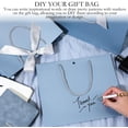 thumbnail image 4 of Bolsas de regalo Silkfly, 12 unidades, 30 x 25 x 10 cm, color azul oscuro, 4 of 7