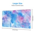 thumbnail image 3 of ZNDUO Large Rubber Mouse Pad Non-slip Desk Mat Abstract Blue Watercolor Art Rubber Desk Pad Mousepad Keyboard Pad for Home Office, 15.8" x 29.5", 3 of 9