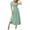 Green, variant on MIXUE Summer Dresses for Women Solid Color Square Collar Short Sleeve Smock Pockets Maxi Dress Daily-Wear,Green,XXL