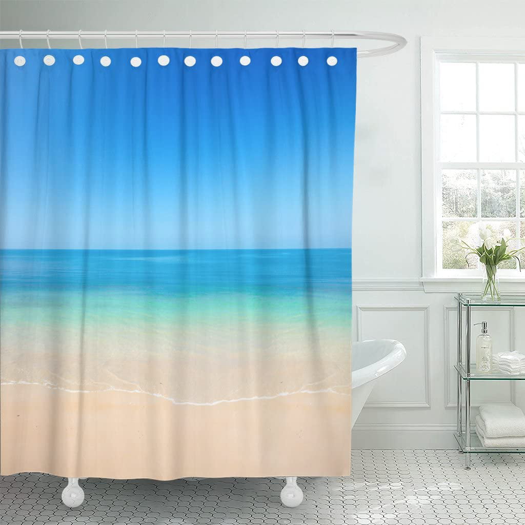 Shower Curtain Curtains Sets With Hooks, Water Scene Shower Curtains