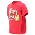 thumbnail image 3 of Boys I Ate Santas Cookies No Regrets Kids Christmas Shirt Clothes (9Y, Red), 3 of 5