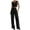 AA-Black, variant on QATAINLAV Women's Button Waistcoat and Casual Wide Leg Dress Pants 2 Piece Sets Solid Dressy Crop Vest Business Outfits Workwear Khaki XL