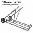 thumbnail image 4 of Guardoinrt PODAY Foldable Bicycles Aluminum Alloy Rear Shelf Bikes Back Racks with Wheels Riding Luggage Accessory Replacement for Brompton Type 2, 4 of 8