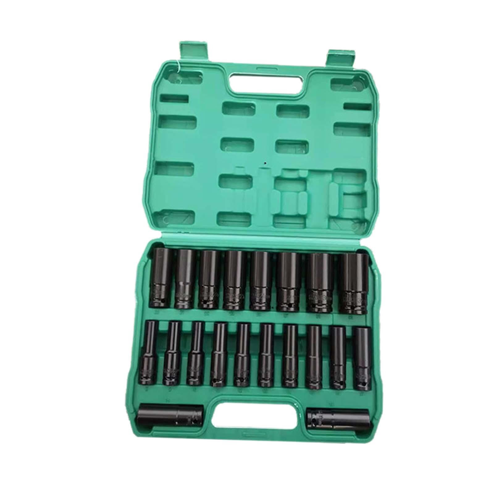 Wzmzjy 20 Pieces 1/2 inch Drive Impact Socket Set Easy Installation Hand Wrench Sockets