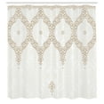 thumbnail image 3 of Ambesonne Moroccan Shower Curtain, Eastern Elements Cream, 69"Wx75"L, White Umber Camel, 3 of 5