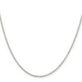 thumbnail image 4 of Diamond2Deal 925 Sterling Silver 1.5 mm Rolo Chain Necklace for Women 24", 4 of 6