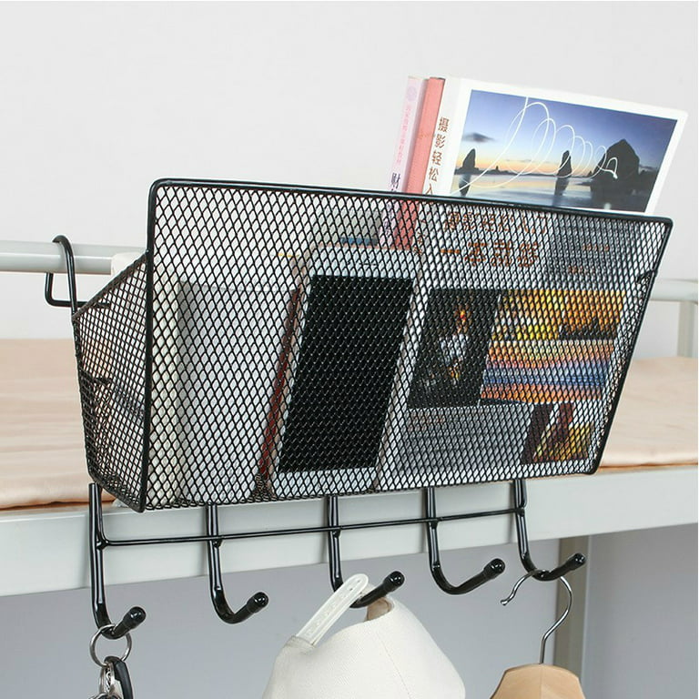 1pc Kitchen Hanging Storage Basket, Multi-functional Bathroom Balcony  Drainage Organizer, Dormitory Bedroom Storage Bin