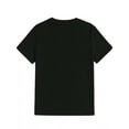 thumbnail image 2 of Men's Labor Graphic T-Shirt - Hammer & Happy Labor Banner Print, Black with Yellow Design, Casual Short Sleeve Round Neck Summer Tee for Casual Attire & Holiday Celebrations, 2 of 6