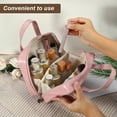 thumbnail image 5 of Unique Bargains Handhold Cosmetic Bag Portable Makeup Bag Large Capacity Makeup Pouch Storage Bag Pink with Handle, 5 of 7
