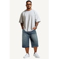 thumbnail image 5 of GINGTTO Men's Baggy Loose Fit Below Knee Denim Shorts, 5 of 8