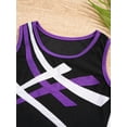 thumbnail image 5 of iixpin Kids Boys One Piece Gymnastics Leotards Gym Sports Training Bodysuits Biketard Swimsuit Purple 6, 5 of 7