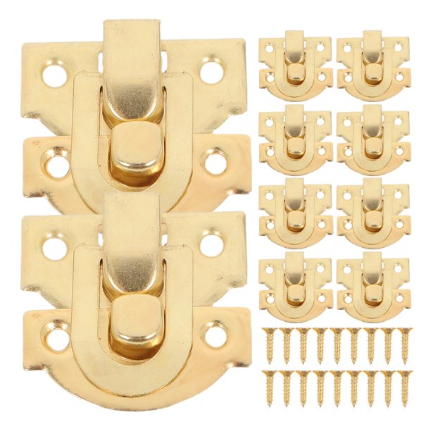 30 piezas de caja de madera antigua muebles de hebilla de madera Broche de bricolaje de madera de madera pestillo