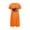 Orange, variant on DailyTrove Women's Short Sleeve Nightgown - Cartoon Character Print Cute Cozy Everyday Sleep & Loungewear