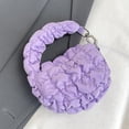 thumbnail image 6 of husxh Puffer Tote Bag for Women Quilted Handbag Nylon Clutch Purse for Travel (Purple), 6 of 9