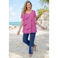 thumbnail image 5 of Woman Within Plus Size Ruffle Tee, 5 of 6
