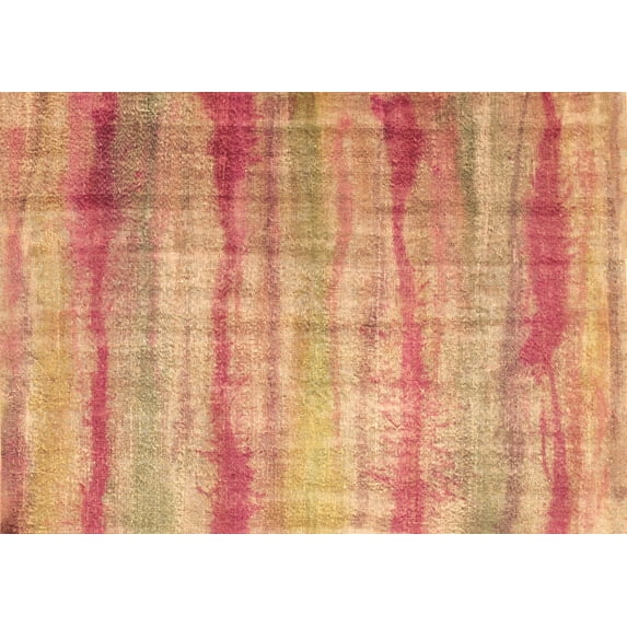 Ahgly Company Indoor Rectangle Abstract Brown Contemporary Area Rugs, 8' x 12'