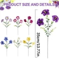 thumbnail image 3 of Artificial Morning Glory Bouquet Trumpet Flowers for Outdoor Garden Patio Fence Window Decor, 3 of 5