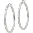 thumbnail image 2 of Sterling Silver D/C 3X45mm Hoop Earrings (Width 45) (Length 45) - Jbsp, 2 of 5