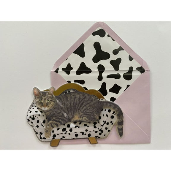 NIQUEA.D, Cat on Chaise Mother's Day Card